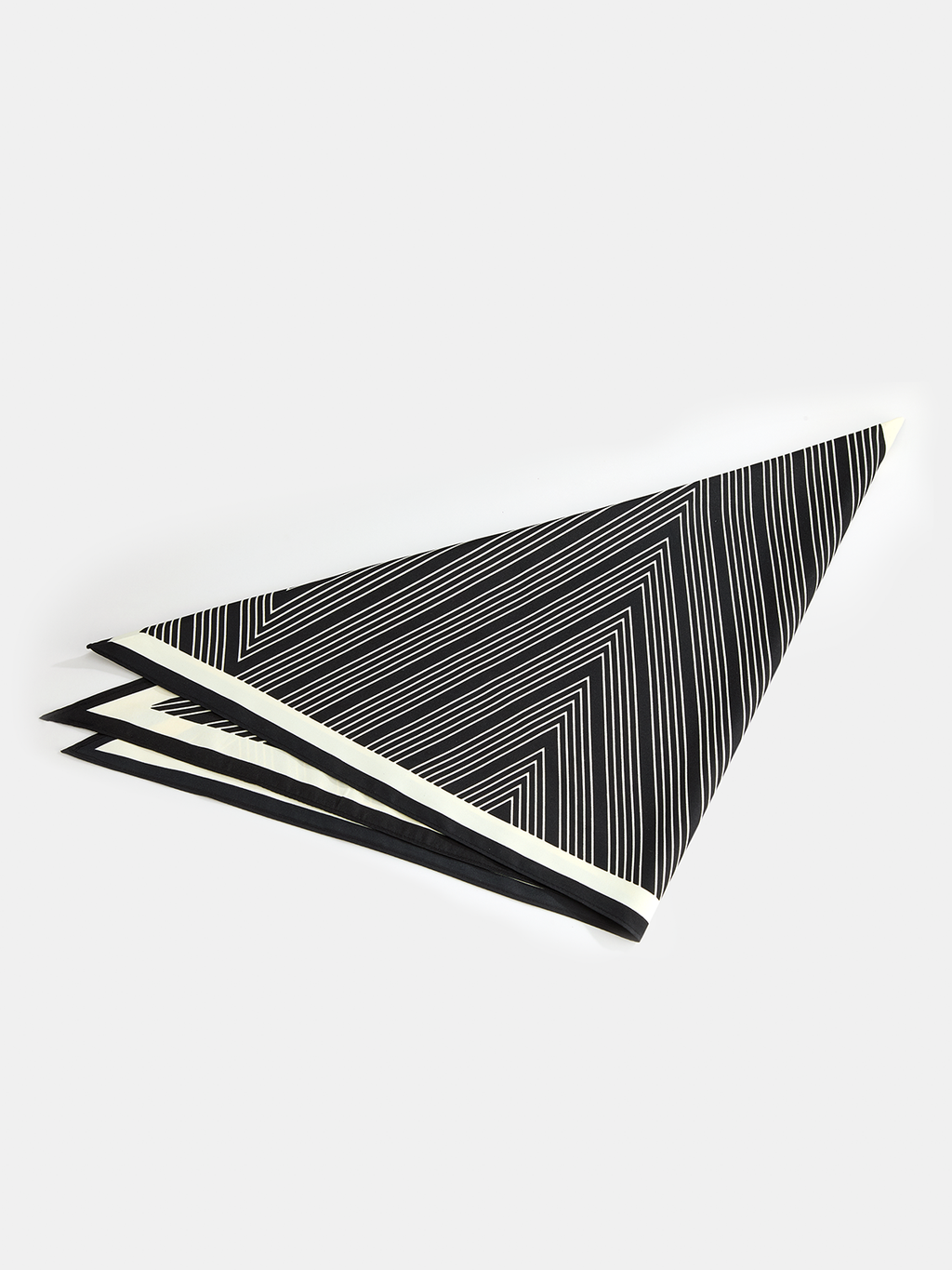 Geometric Striped Triangular Scarf Lightweight Versatile Accessories for All Seasons