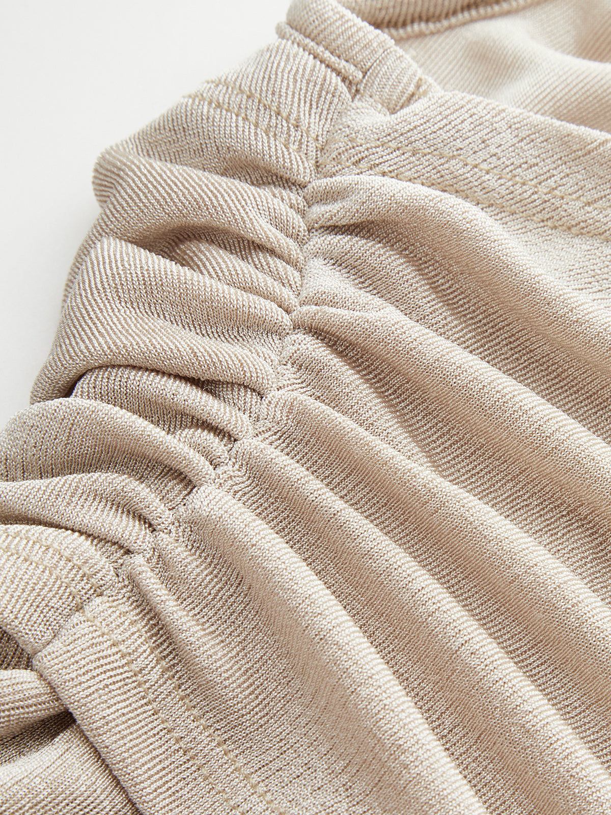 Asymmetrical Draped Ruched Top for Women Casual Wear