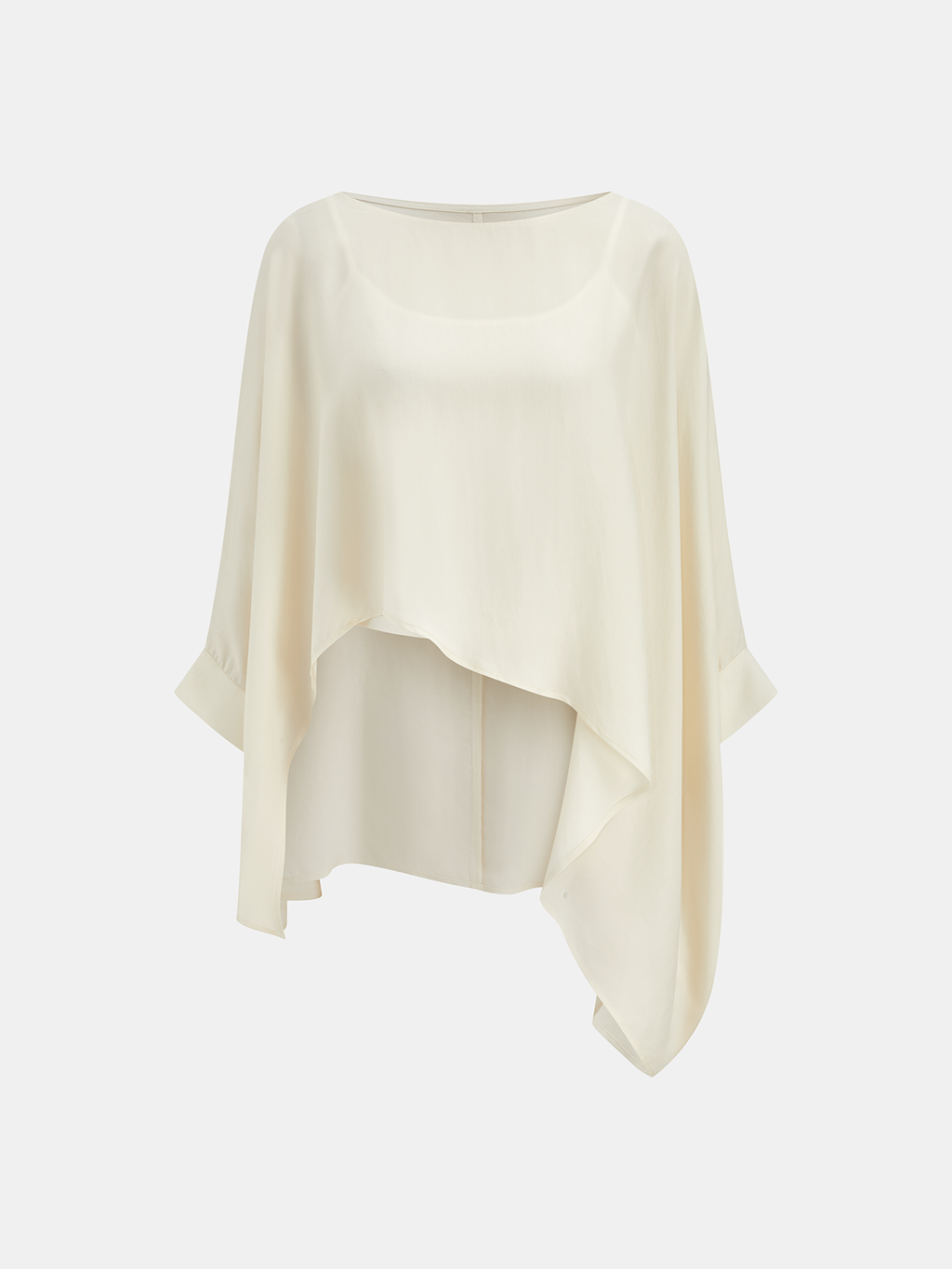 Camisole & Loose Asymmetric Blouse Two-Piece Set for Women, Versatile Summer Outfit