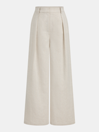 Cotton Linen One Shoulder Belted Top & Pants Set for Women Summer Casual