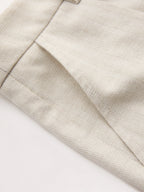 Cotton Linen One Shoulder Belted Top & Pants Set for Women Summer Casual