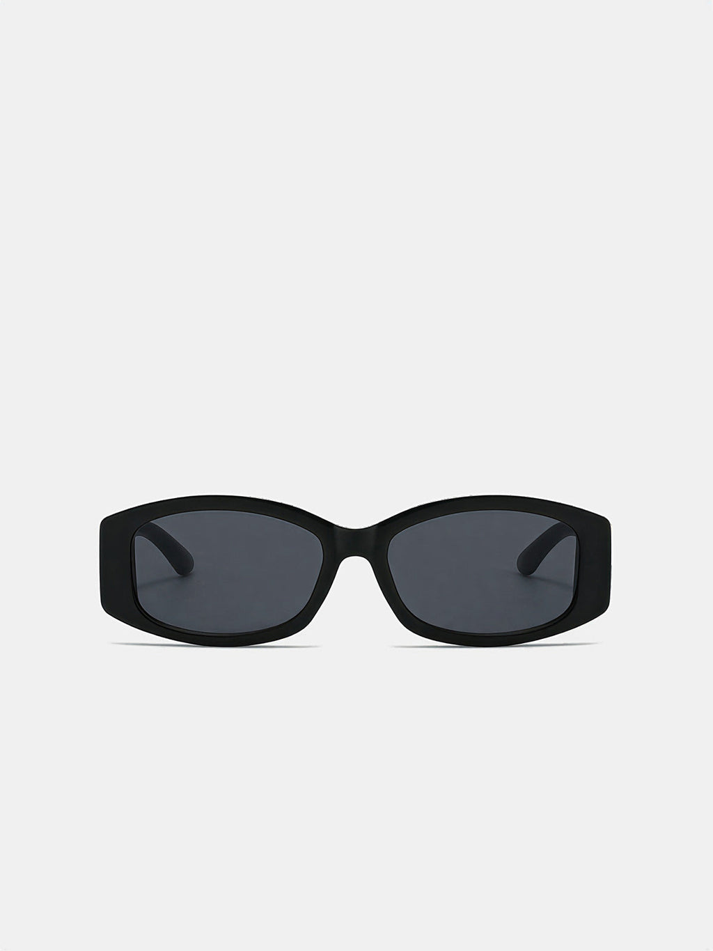 Quilted Temple Rectangular Sunglasses for Women, UV Protection Lens