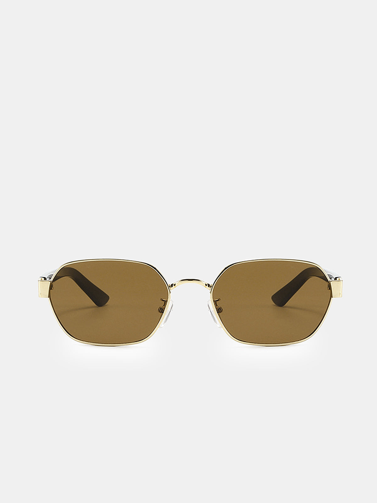 Vintage Rectangular Metal Sunglasses for Outdoor Activities