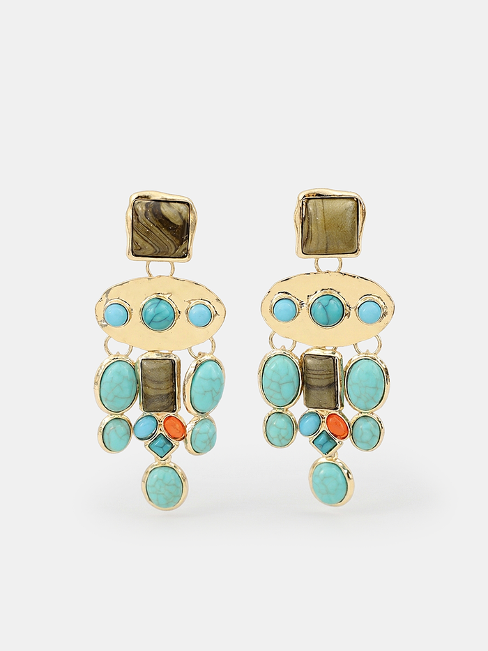 Statement Gemstone Drop Earrings for Elegant Evenings
