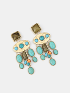 Statement Gemstone Drop Earrings for Elegant Evenings