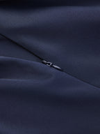Metal Buckle Cap Sleeve Satin Top for Elegant Evening Wear