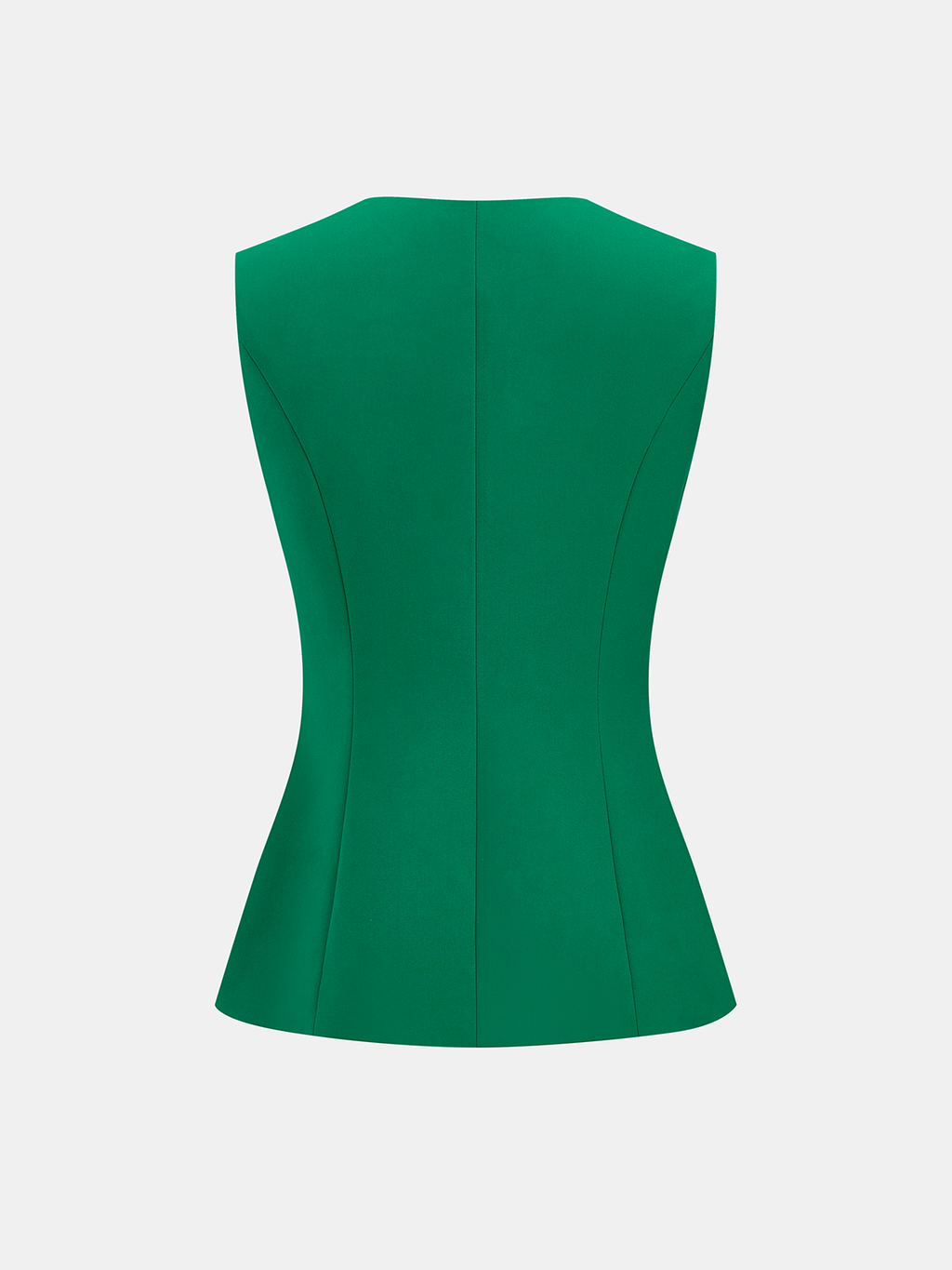 Button Front Tailored Vest & Skort Set with Adjustable Waistband