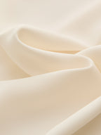 Draped Asymmetrical Satin Blouse Elegant Women's Formal Wear