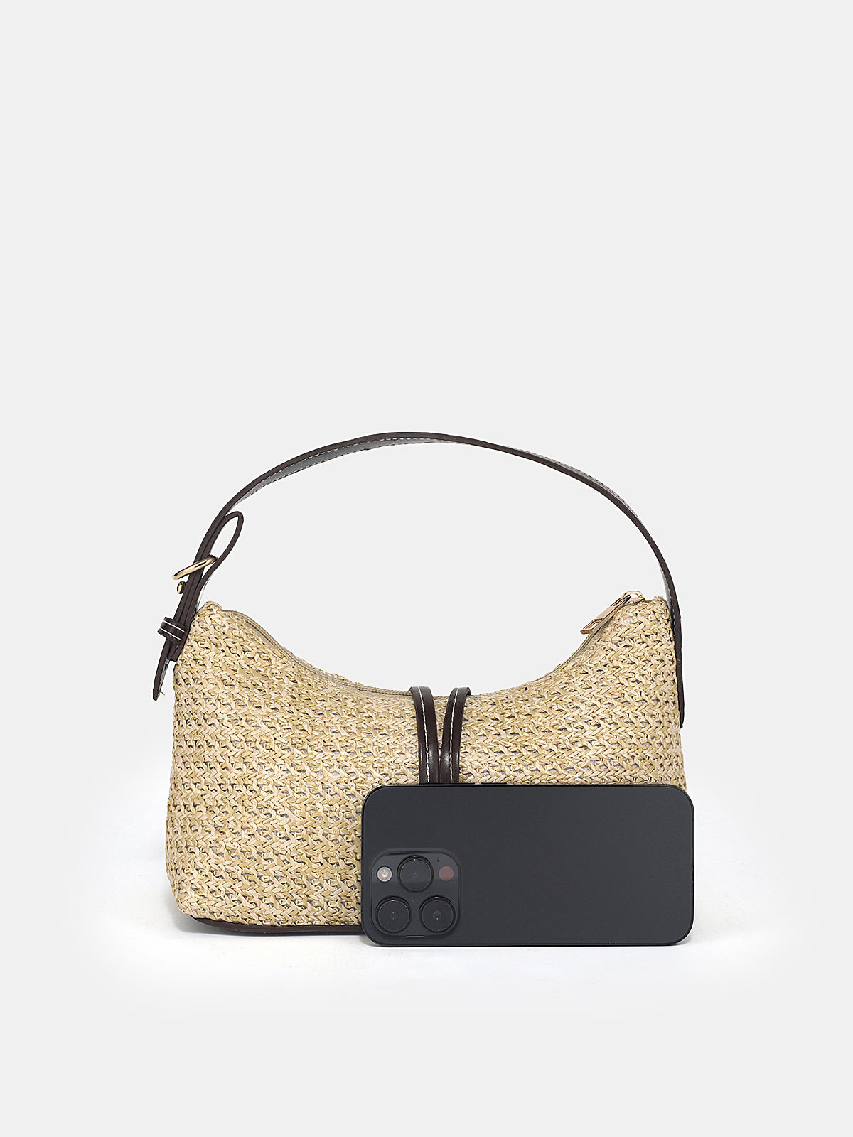 Straw Woven Hobo Handbag Lightweight Summer Beach Essential