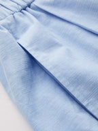 Cotton Linen Shirt & Wide Leg Pants Set, Casual Comfort Summer Outfit
