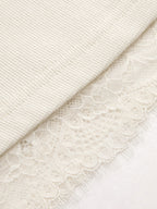 Ruched Asymmetric Lace Trim Tank Top for Women Casual Wear