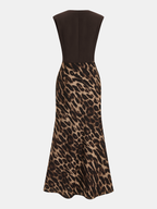 Sleeveless Leopard Print Maxi Dress for Women Casual Summer Comfort