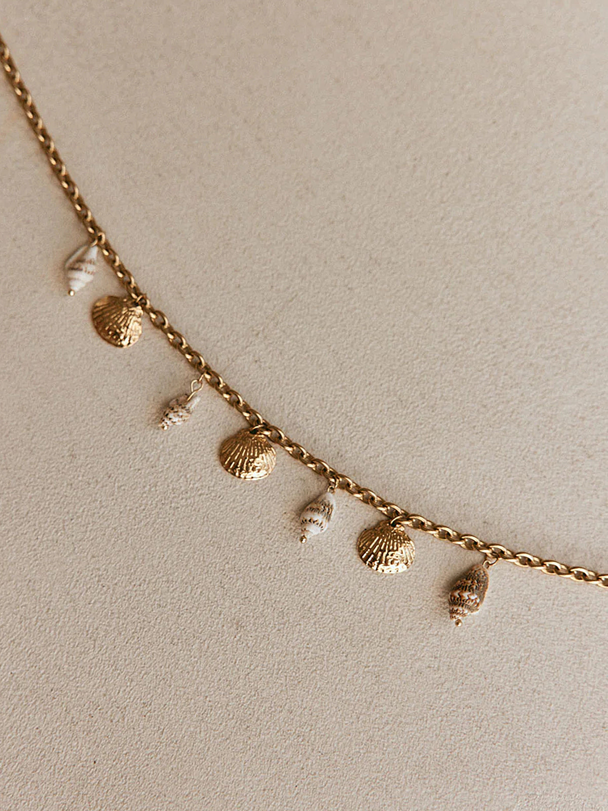 "Seashell Charm Pendant Necklace for Summer Beach Fashion"
