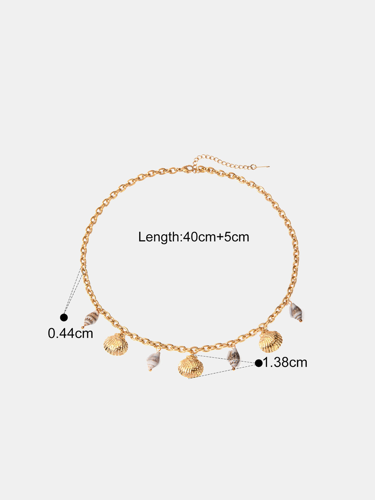 "Seashell Charm Pendant Necklace for Summer Beach Fashion"