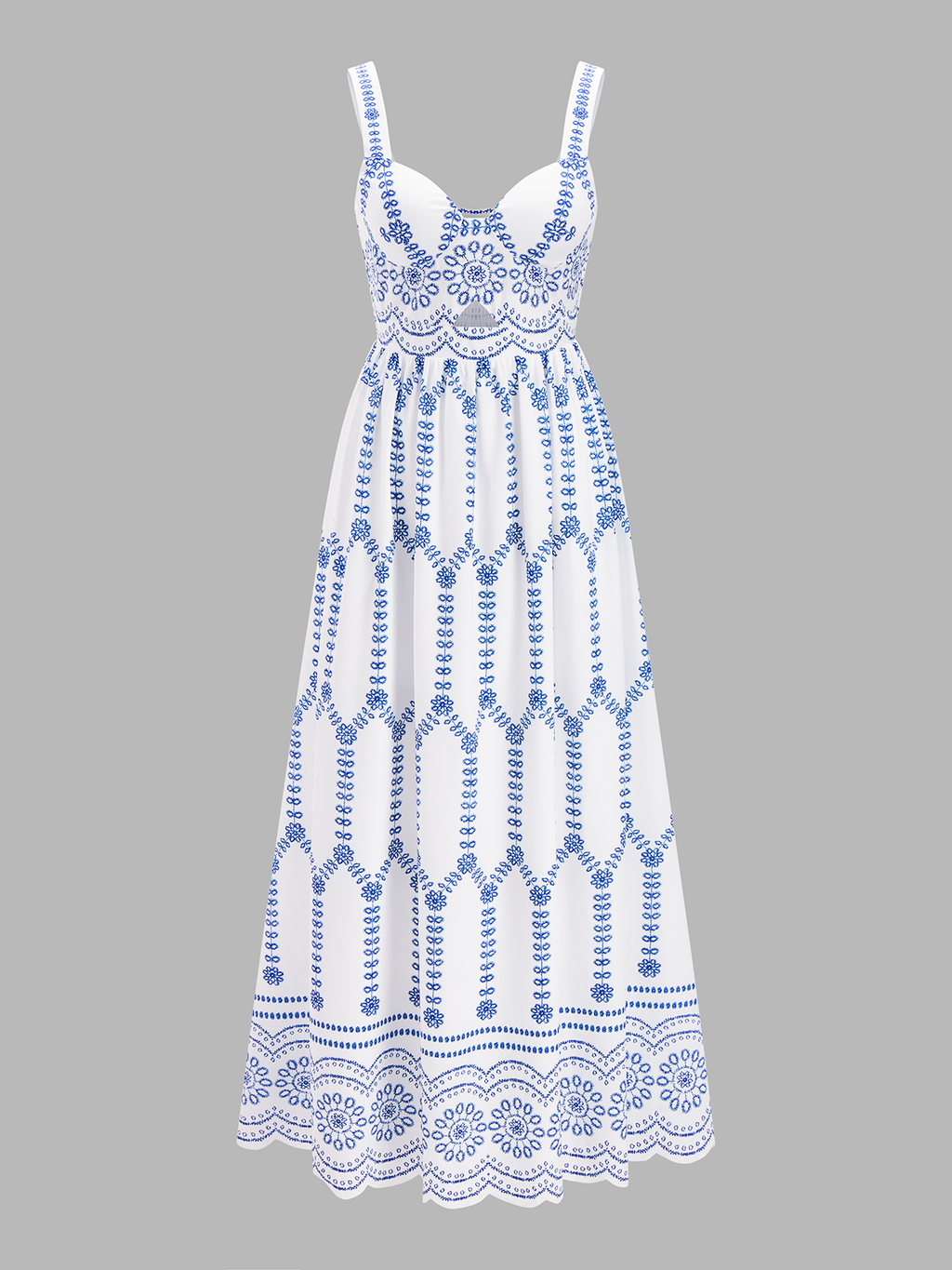 Boho Floral Print Cut-Out Maxi Dress for Summer Weddings