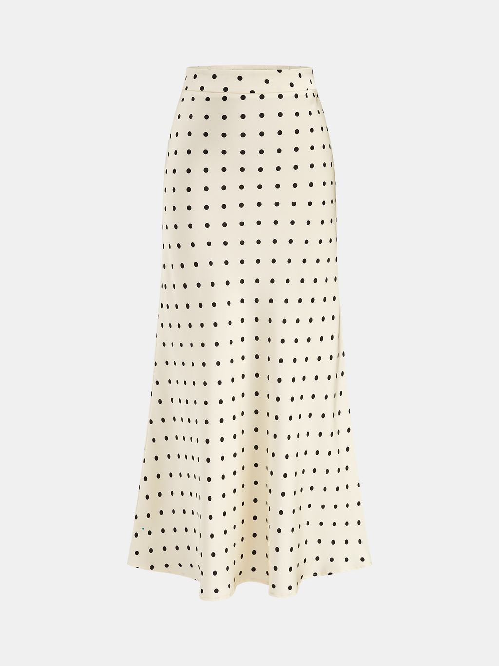Polka Dot Cowl Neck Top & Maxi Skirt Set for Women, Elegant Full-Length Outfit