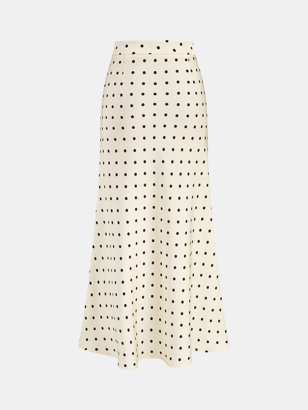 Polka Dot Cowl Neck Top & Maxi Skirt Set for Women, Elegant Full-Length Outfit
