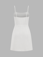 Cape Overlay Cami Mini Dress Stylish Two Piece Set for Women