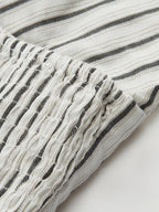 Striped Cotton Crisscross Halter Top for Summer Casual Wear