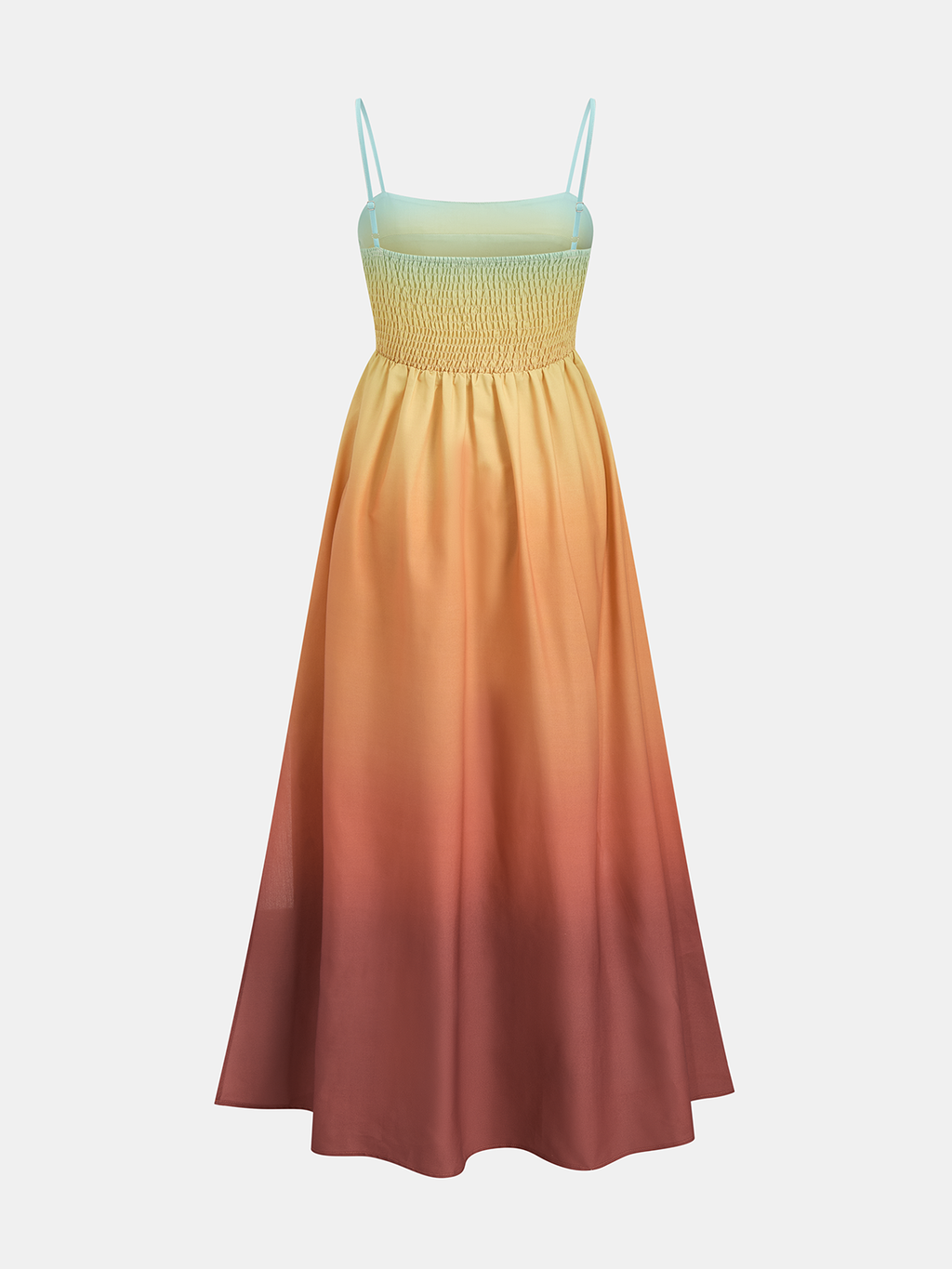 Gradient Cutout Cami Slit Maxi Dress for Evening Party