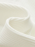 Contrast Trim Ribbed Knit Vest with Classic V-Neck Design