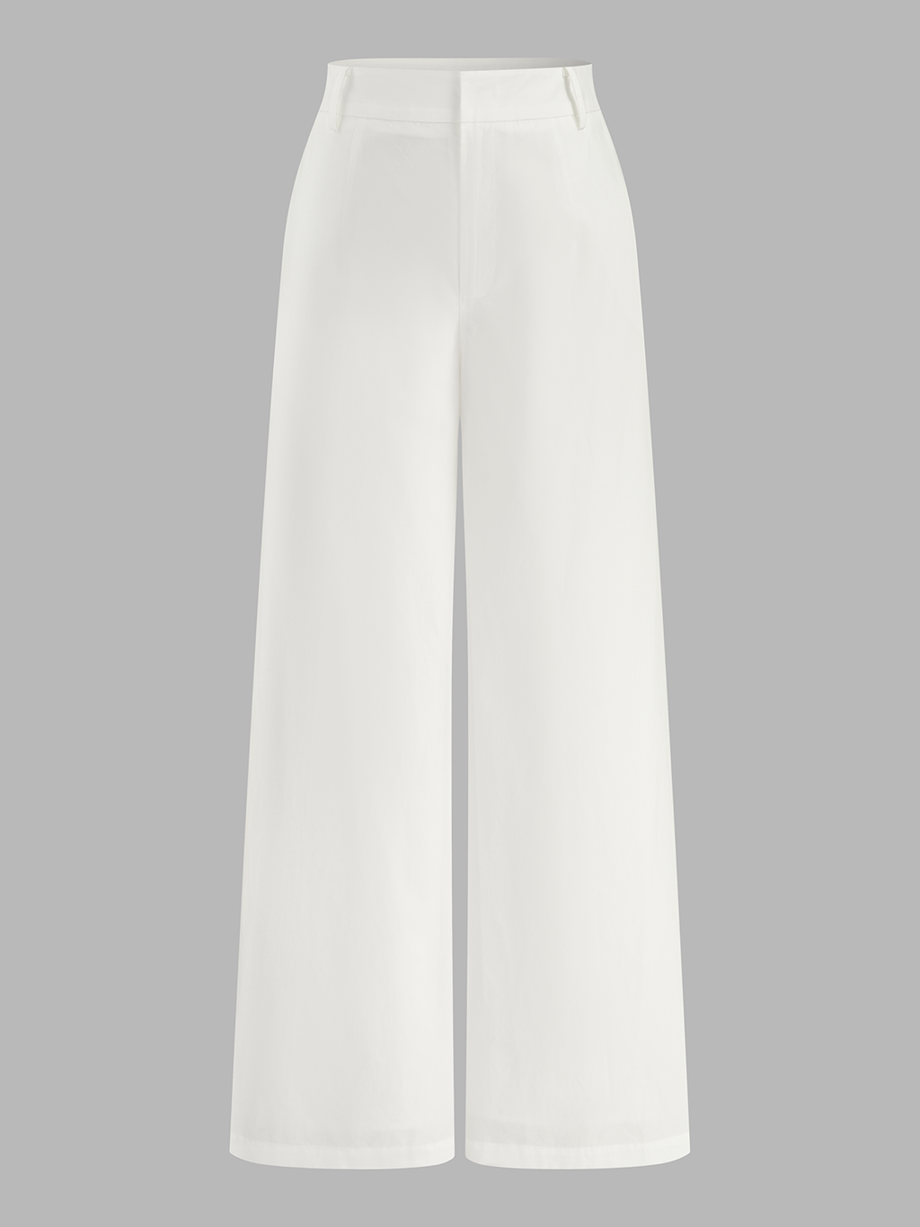 Strapless Asymmetrical Ruched Top & High-Waist Pants Outfit Set