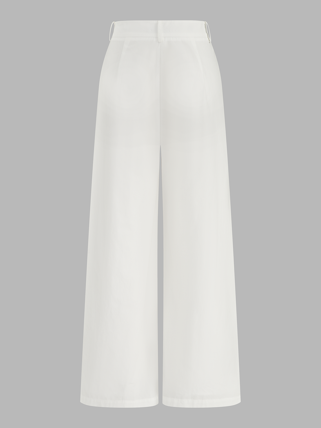 Strapless Asymmetrical Ruched Top & High-Waist Pants Outfit Set