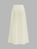 Lace Trim Satin Cowl Neck Top & Mermaid Skirt Set for Elegant Evenings