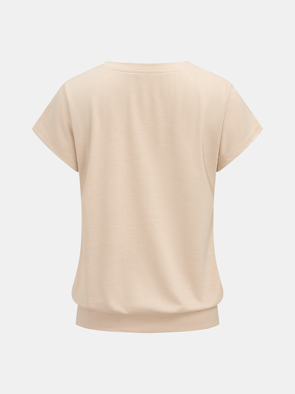 Casual Short Sleeve Top & Drawstring Shorts Set for Women Summer Comfort