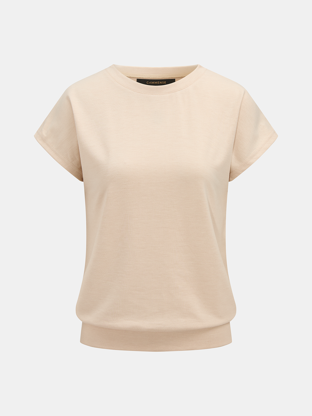 Casual Short Sleeve Top & Drawstring Shorts Set for Women Summer Comfort