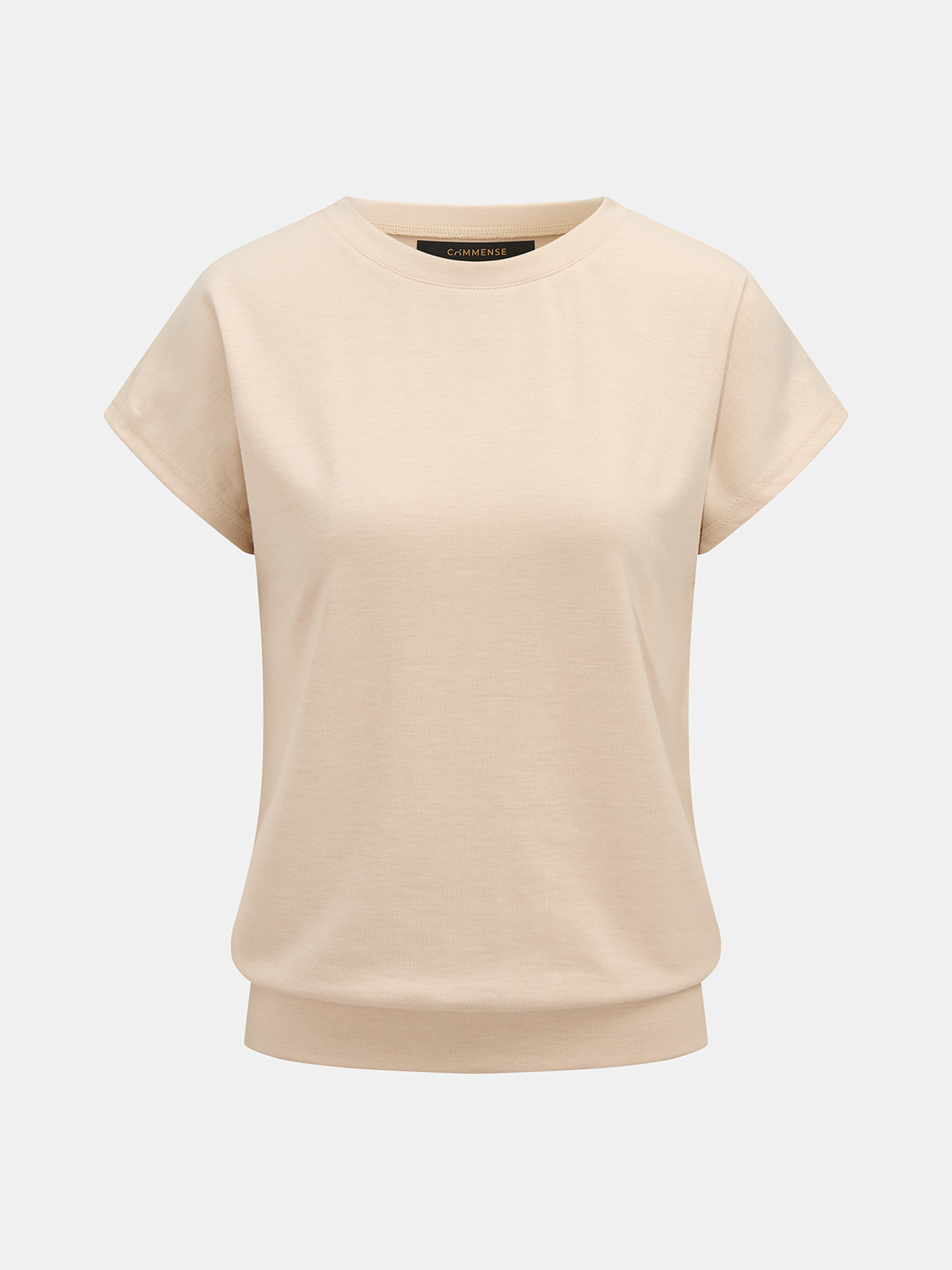 Casual Short Sleeve Top & Drawstring Shorts Set for Women Summer Comfort