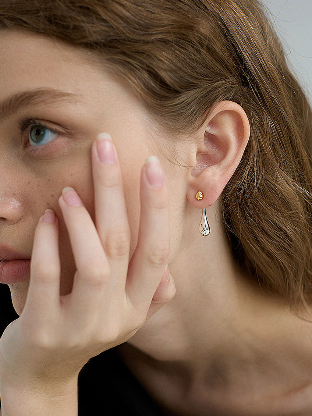 Minimalist Teardrop Dangle Earrings for Women Elegant Style