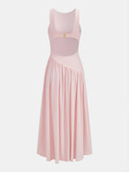 Asymmetric Sleeveless Backless Midi Dress for Women Summer Style