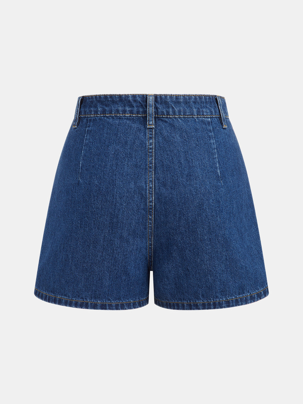 Denim Halter Peplum Top & Shorts Set for Summer Casual Wear