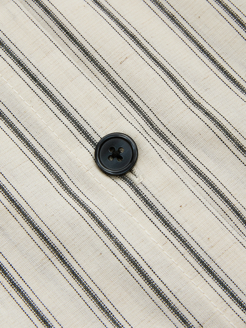 "Casual Summer Cotton Linen Striped Midi Shirt Dress for Women"