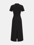 Floral Embroidered Cheongsam Maxi Dress for Women Traditional Elegance