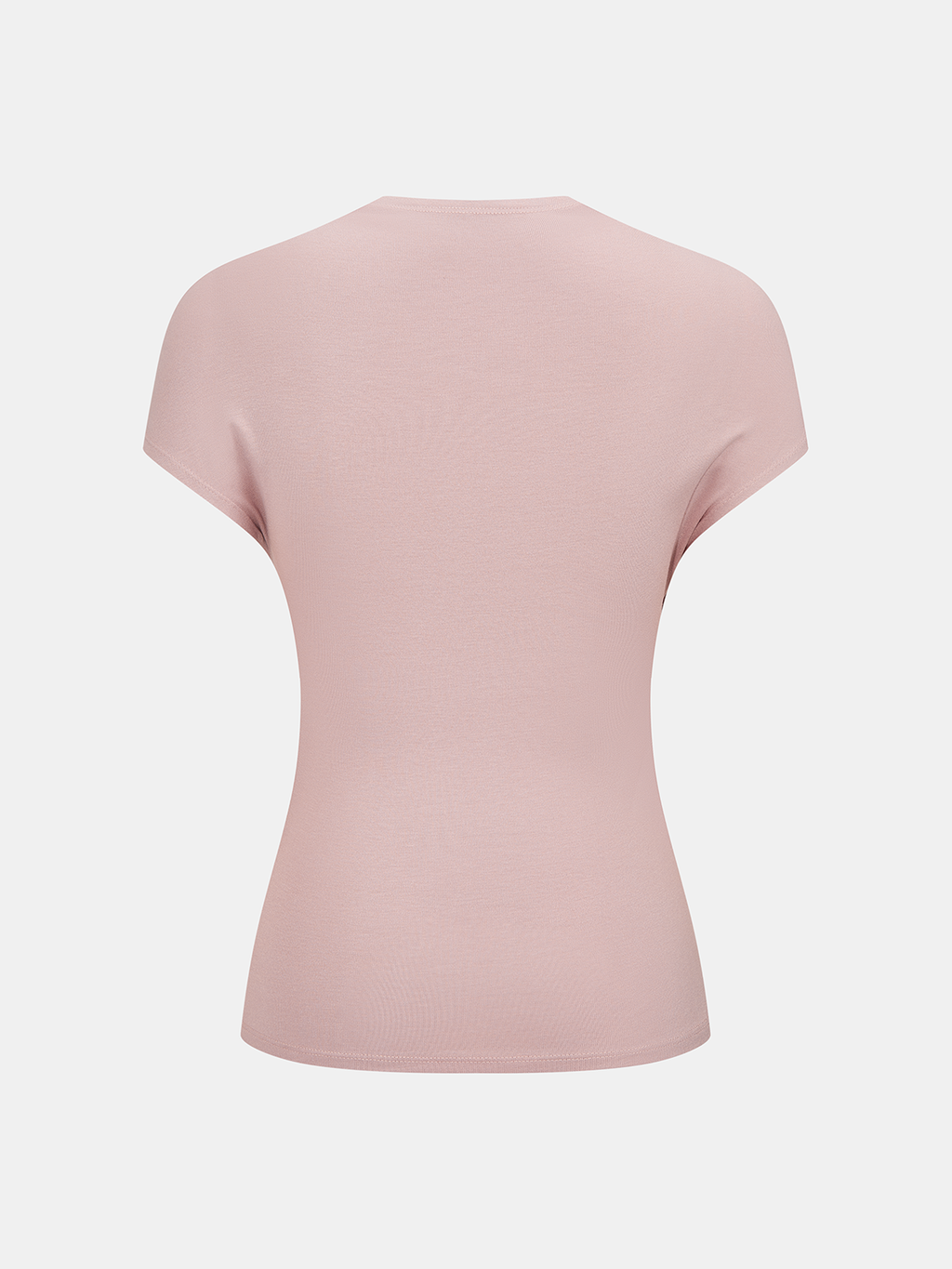Wrap-Front Ruched Short Sleeve Top for Women Casual Everyday Wear