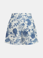 Floral Print Cropped Cami Top & Shorts Set for Women Summer Casual