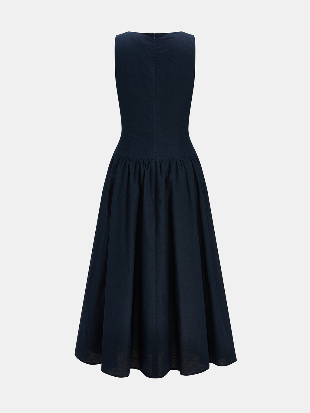 Sleeveless Twisted Cotton Linen Maxi Dress for Women Summer Casual