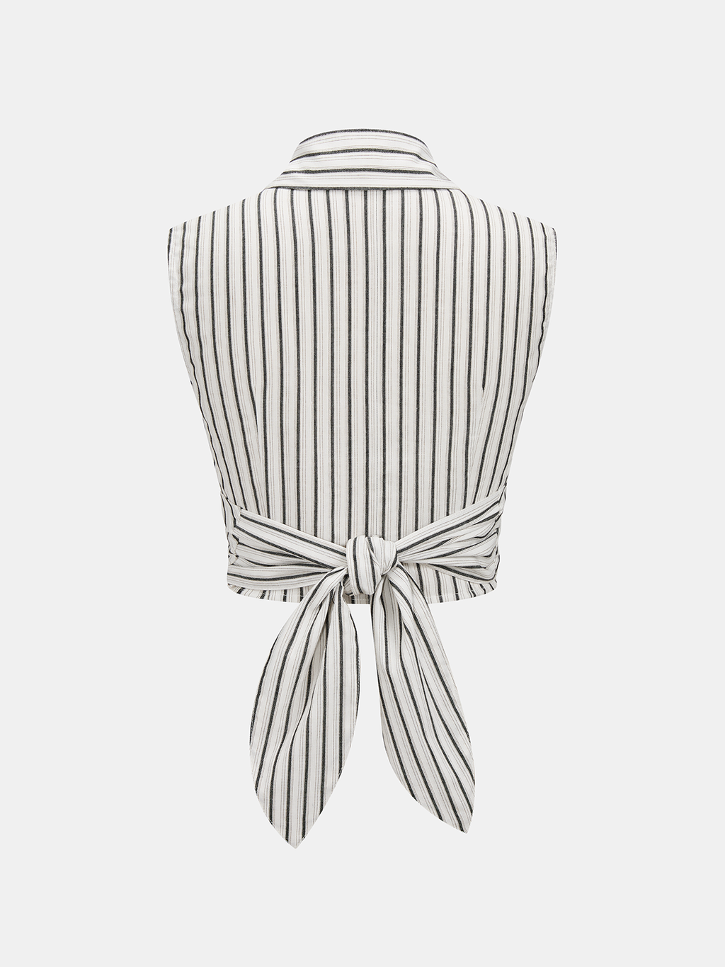 Striped Tie-Back Cotton Top & Pants Set for Women Spring Collection