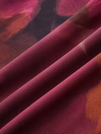 "Asymmetric Hem Tie Dye Mesh Maxi Dress for Women Summer Fashion"