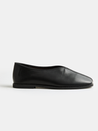 Square Toe Soft Leather Loafers for Men Comfortable Work Shoes
