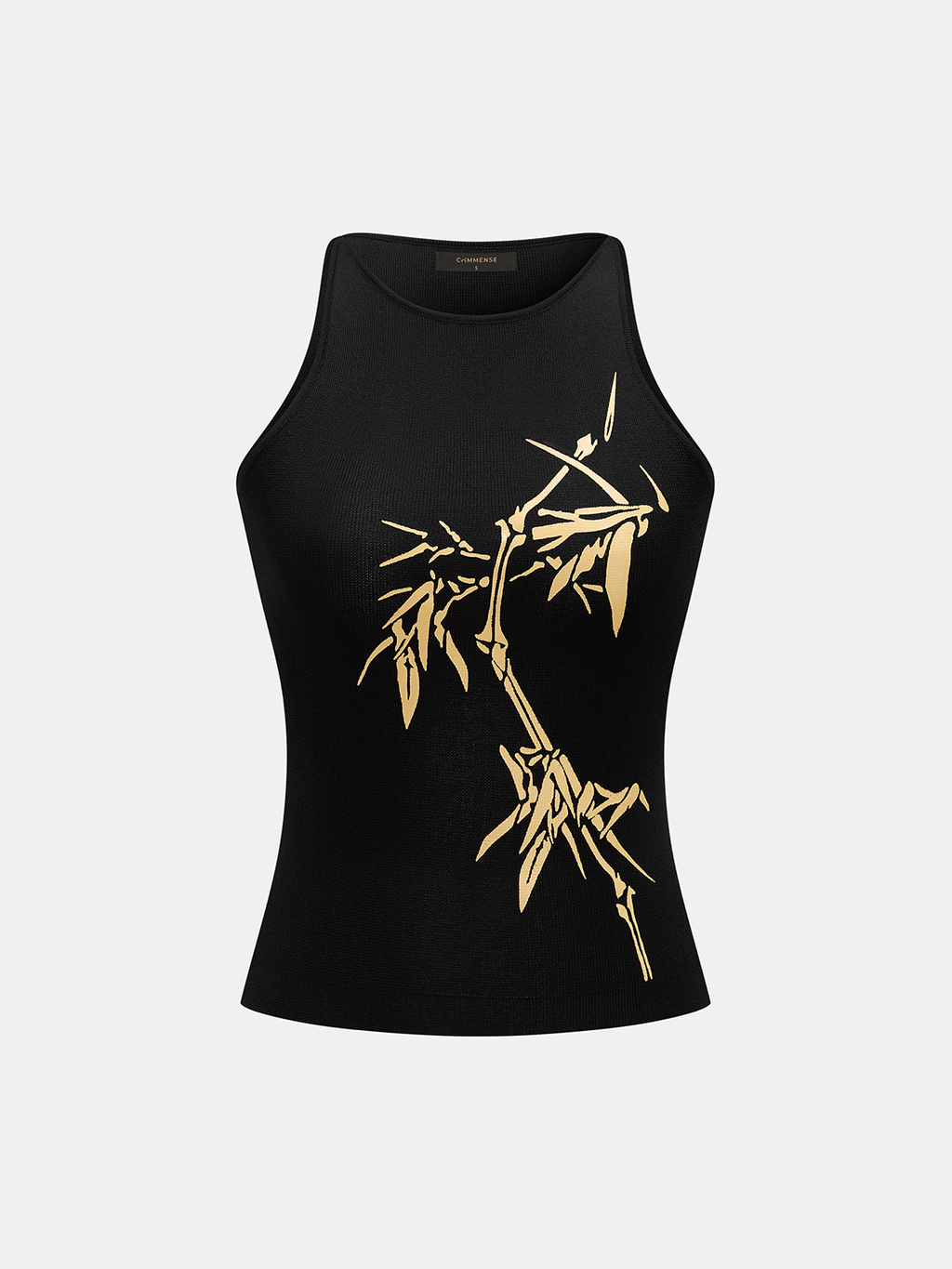 Bamboo Print Tank Top for Casual Summer Wear