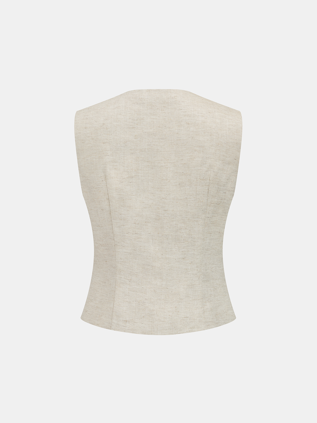 Floral Embossed Linen Blend Vest Lightweight Spring Essentials