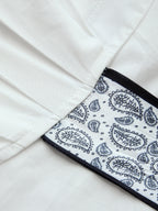 Paisley Tie-Waist Wrap Blouse Floral Print Lightweight Comfort