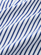 Striped Tie-Front Halter Top with Adjustable Neck Closure