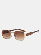 Retro Polygonal Gradient Lens Sunglasses UV Protection Unisex Fashion Style