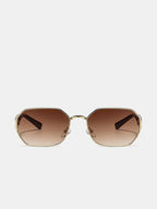 Retro Polygonal Gradient Lens Sunglasses UV Protection Unisex Fashion Style