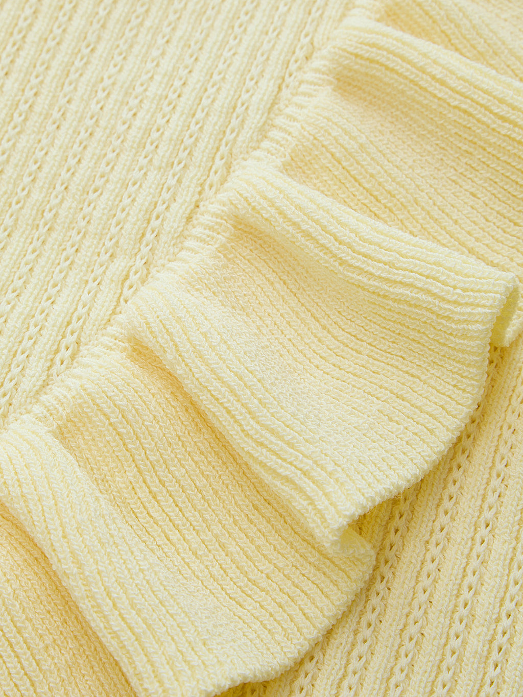 Ribbed High Neck Ruffle Sleeveless Top for Women Casual Wear