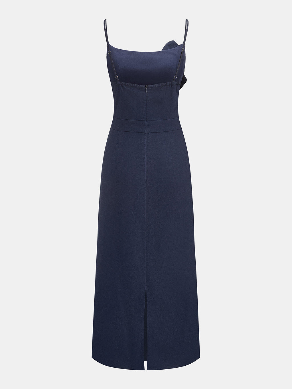 3D Floral Cami Midi Dress with Adjustable Straps